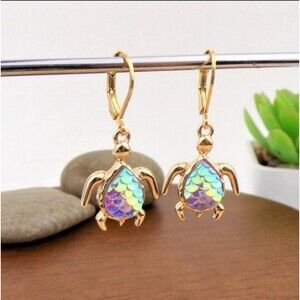 Turtle Charm Earrings